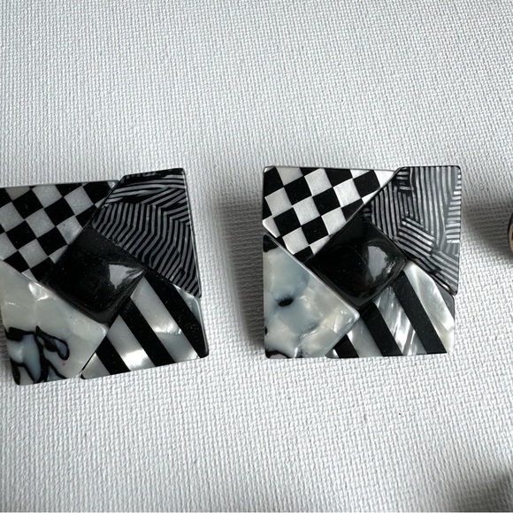 Vintage Lot of Earrings 1980s - Picture 2 of 6